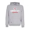 New Era Men's Hoodie Nfl Script Team Hoody Kanchi Heather Grey/front Door Red In Gray