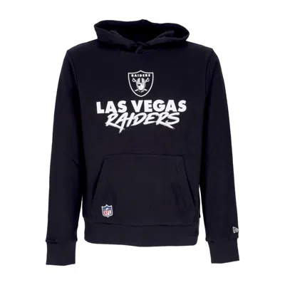 New Era Men's Hoodie Nfl Script Team Hoody Lasrai Black/white
