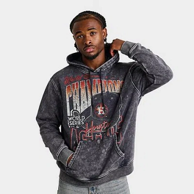 New Era Men's Houston Astros Mlb Sport Classic World Series Graphic Hoodie In Gray