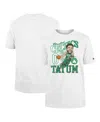 New Era Men's Jayson Tatum Boston Celtics Caricature Player T-shirt In White