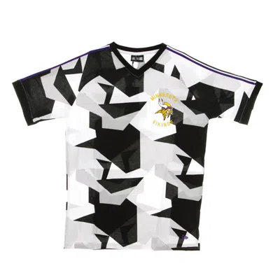 New Era Men's Jersey Nfl Vikings All Over Print Oversized Tee Minvik In Black