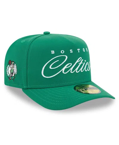 New Era Men's Kelly Green Boston Celtics 2025 Nba Draft A-frame 59fifty Fitted Hat