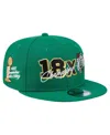 New Era Men's Kelly Green Boston Celtics Big 18x Champs 9fifty Snapback Hat In Kelly Green