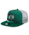 New Era Kelly Green Boston Celtics Court Sport Speckle 9fifty Snapback Hat In Kelly Gree
