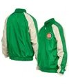 New Era Men's Kelly Green Chicago Cubs Ripstop Raglan Quarter-zip Hoodie Windbreaker Jacket In Kelly Green