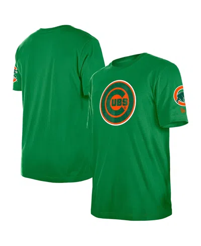 New Era Men's Kelly Green Chicago Cubs St. Patrick's Day Shamrock Fill T-shirt