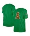 New Era Men's Kelly Green Los Angeles Angels St. Patrick's Day Shamrock Fill T-shirt In Green