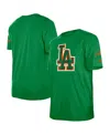 New Era Men's Kelly Green Los Angeles Dodgers St. Patrick's Day Shamrock Fill T-shirt In Green