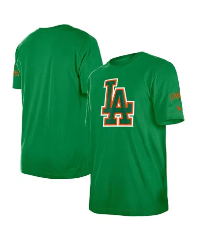 New Era Men's Kelly Green Los Angeles Dodgers St. Patrick's Day Shamrock Fill T-shirt