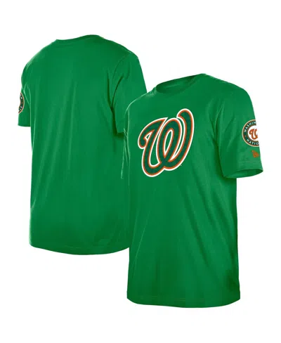 New Era Men's Kelly Green Washington Nationals St. Patrick's Day Shamrock Fill T-shirt