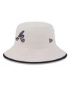 New Era Men's Khaki Atlanta Braves 2024 Fourth Of July Bucket Hat In Khaki