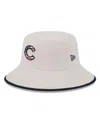 New Era Men's Khaki Chicago Cubs 2024 Fourth Of July Bucket Hat In Khaki