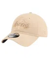 New Era Men's Khaki Los Angeles Lakers Color Pack Tonal 9twenty Adjustable Hat In Neutral