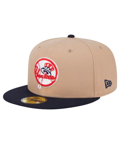 New Era Men's Khaki New York Yankees 59fifty Fitted Hat