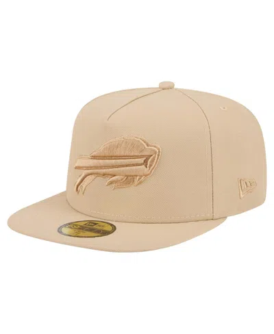 New Era Men's Light Beige Buffalo Bills Color Pack A-frame 59fifty Fitted Hat In Sand