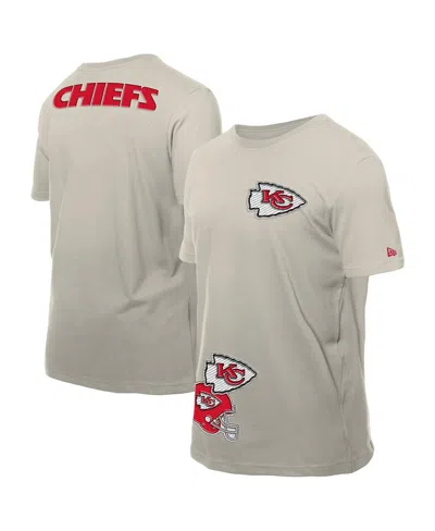 New Era Men's Light Beige Kansas City Chiefs Multi Patch T-shirt In Neutral