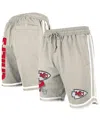 New Era Men's Light Beige Kansas City Chiefs Stone Multi Patch Shorts In Gray
