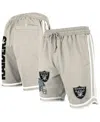New Era Men's Light Beige Las Vegas Raiders Stone Multi Patch Shorts In Neutral