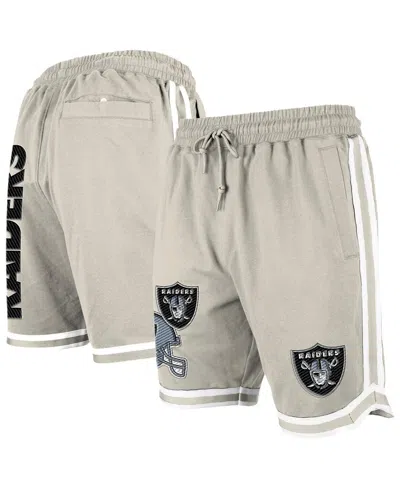 New Era Men's Light Beige Las Vegas Raiders Stone Multi Patch Shorts In Neutral