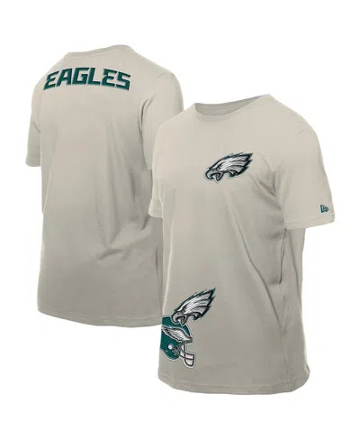 New Era Men's Light Beige Philadelphia Eagles Multi Patch T-shirt In Sand