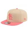 New Era Men's Light Beige/coral St. Louis Cardinals Color Pack A-frame 9fifty Snapback Hat In Pink