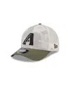 New Era Men's Light Beige/olive Arizona Diamondbacks 2025 Armed Forces Day 9forty M-crown A-frame Adjustable