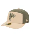 New Era Men's Light Beige/olive Atlanta Falcons Color Pack Split Panel 59fifty Fitted Hat In Multi