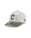 New Era Men's Light Beige/olive Cleveland Guardians 2025 Armed Forces Day 9forty M-crown A-frame Adjustable 