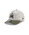 New Era Men's Light Beige/olive Minnesota Twins 2025 Armed Forces Day 9forty M-crown A-frame Adjustable Hat
