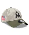 New Era Men's Light Beige/olive Minnesota Twins 2025 Armed Forces Day 9twenty Adjustable Hat