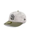 New Era Men's Light Beige/olive San Diego Padres 2025 Armed Forces Day Low Profile 59fifty Fitted Hat