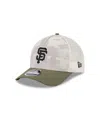 New Era Men's Light Beige/olive San Francisco Giants 2025 Armed Forces Day 9forty M-crown A-frame Adjustable
