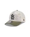 New Era Men's Light Beige/olive St. Louis Cardinals 2025 Armed Forces Day 9forty M-crown A-frame Adjustable 