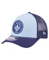 New Era Men's Light Blue Cf Montreal Color Pack 9forty M-crown A-frame Adjustable Trucker Hat In Blue