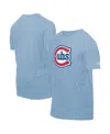 New Era Men's Light Blue Chicago Cubs Star Alternate Logo T-shirt