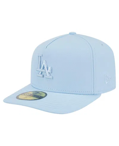 New Era Men's Light Blue Los Angeles Dodgers Color Pack A-frame 59fifty Fitted Hat