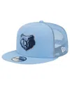New Era Men's Light Blue Memphis Grizzlies Evergreen Meshback 9fifty Snapback Hat In Light Blue