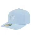 New Era Men's Light Blue Miami Marlins Color Pack A-frame 59fifty Fitted Hat