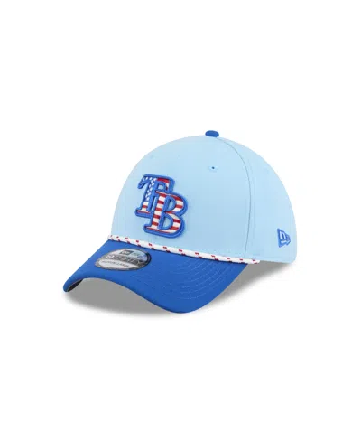 New Era Men's Light Blue/blue Tampa Bay Rays 2025 Fourth Of July 39thirty Flex Hat
