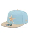 New Era Men's Light Blue/brown Dallas Cowboys Two-tone Color Pack A-frame 9fifty Snapback Hat In Blue