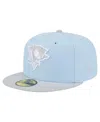 New Era Men's Light Blue/gray Pittsburgh Penguins Color Pack Two-tone 59fifty Fitted Hat In Light Blue