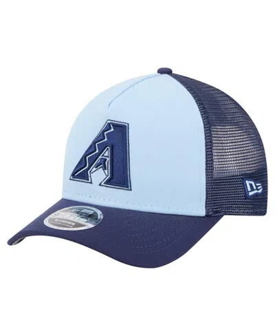 New Era Men's Light Blue/navy Arizona Diamondbacks 2-tone Color Pack 9forty M-crown A-frame Adjustable Hat In Multi