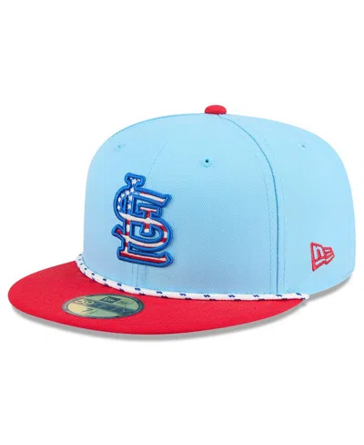 New Era Men's Light Blue/red St. Louis Cardinals 2025 Fourth Of July 59fifty Fitted Hat In Multi