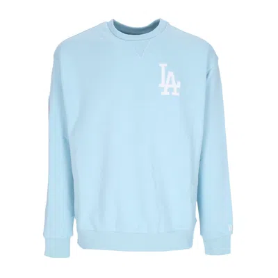 New Era Men's Lightweight Crewneck Sweatshirt Mlb Heritage Crew Losdod Chrome Blue/white In Multi
