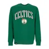 New Era Men's Lightweight Crewneck Sweatshirt Nba Arch Graphic Oversize Crew Boscel Kelly Green/white In Green