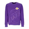 New Era Men's Lightweight Crewneck Sweatshirt Nba Washed Pack Graphic Crewneck Loslak True Purple In Purple