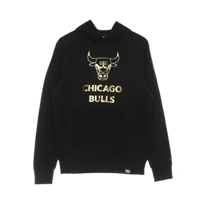 New Era Men's Lightweight Hooded Sweatshirt Nba Black And Gold Metallic Hoody Chibul Black/gold