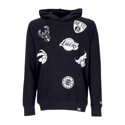 New Era Men's Lightweight Hooded Sweatshirt Nba Multi Team Logo Hoody Black
