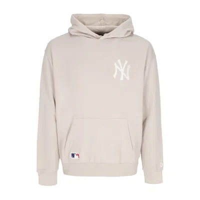 New Era Men's Lightweight Hoodie Mlb League Essentials Os Hoodie Neyyan Stone/white In Neutral