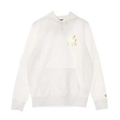 New Era Men's Lightweight Hoodie Mlb Metallic Hoodie Neyyan White